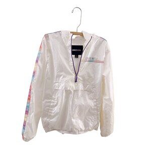 Limited Too Iridescent Wind Breaker Jacket Y2K Girls Rainbow